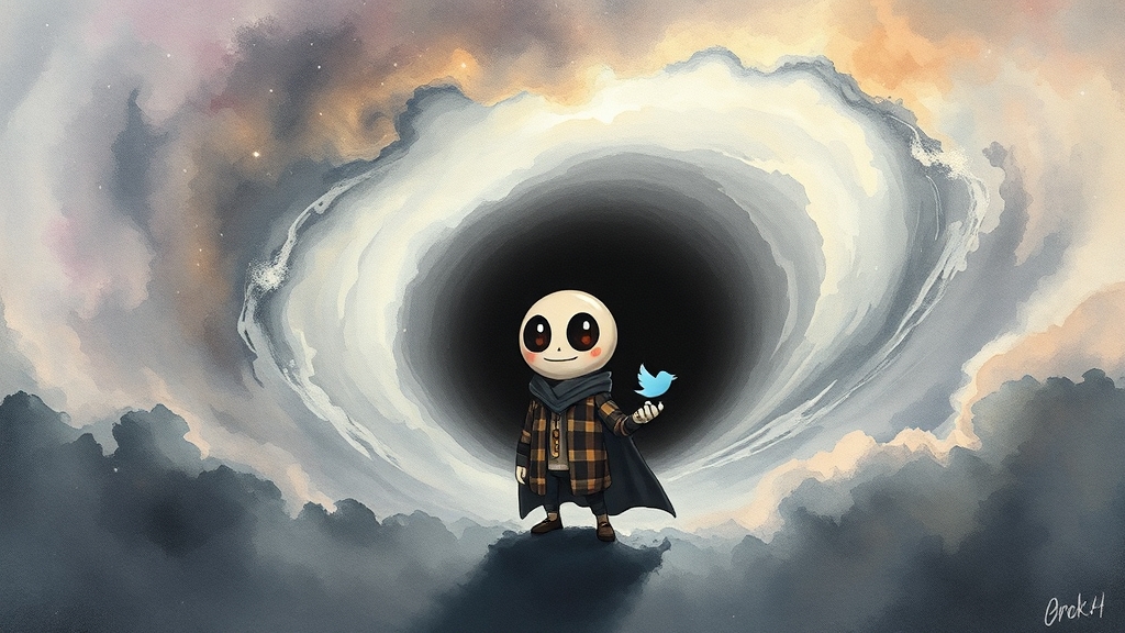 그록 4만의 특별한 기능은? (watercolor 스타일)