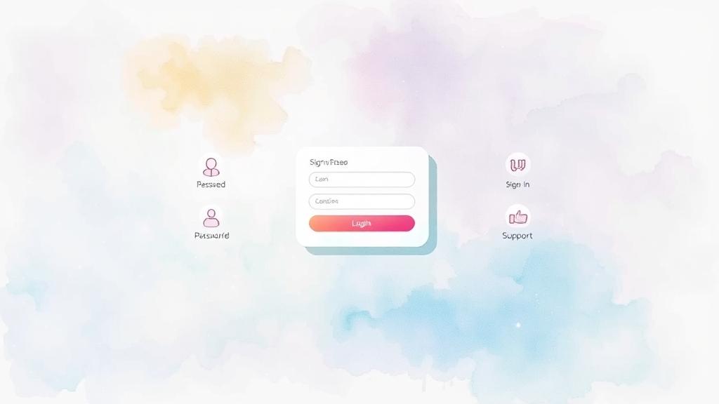 간편한 회원가입 & 로그인 (watercolor 스타일)