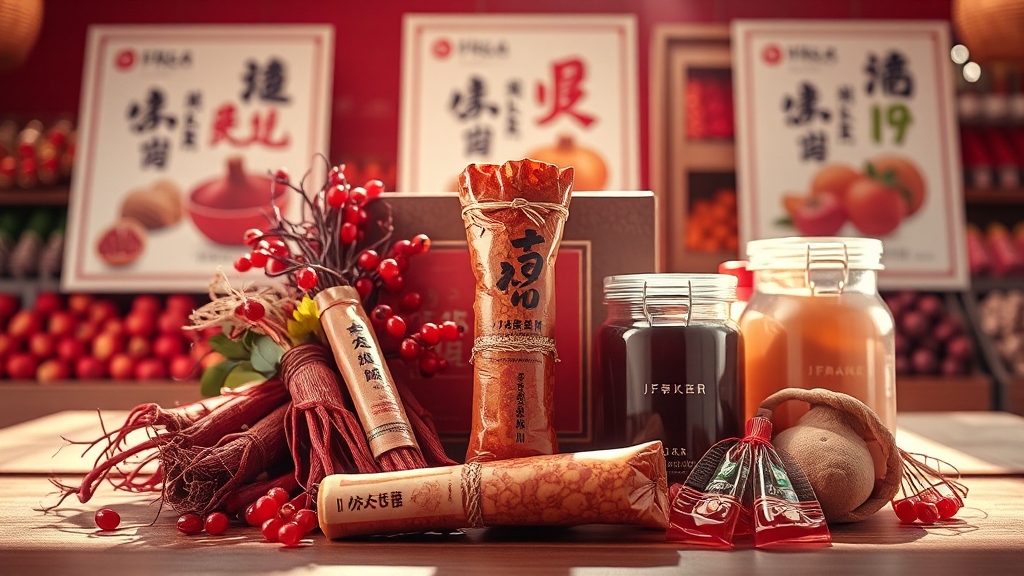 다양한 정관장 홍삼 제품, 무엇을 골라야 할까? (realistic 스타일)