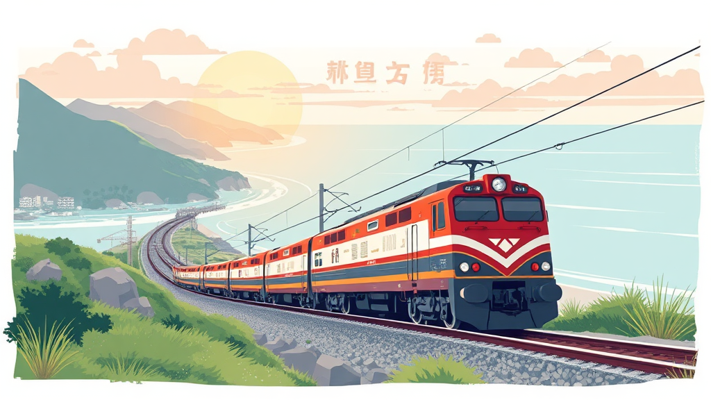 남도 기차 둘레길, 미래를 향한 발전 가능성 (illustration 스타일)