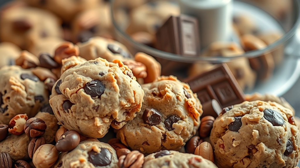 반죽 종류별 팁: 식감과 풍미 UP! (realistic 스타일)