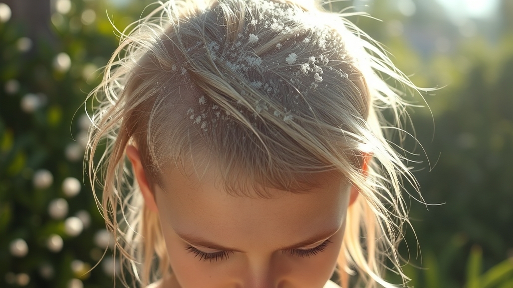 비듬, 왜 생길까? (realistic 스타일)