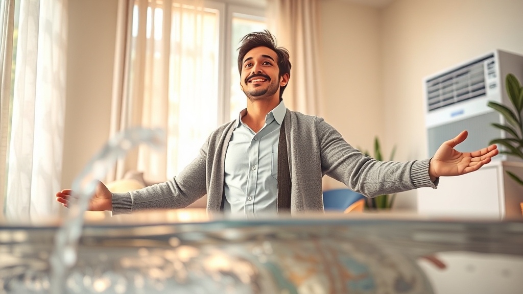 냉방병 치료 및 관리법 (realistic 스타일)