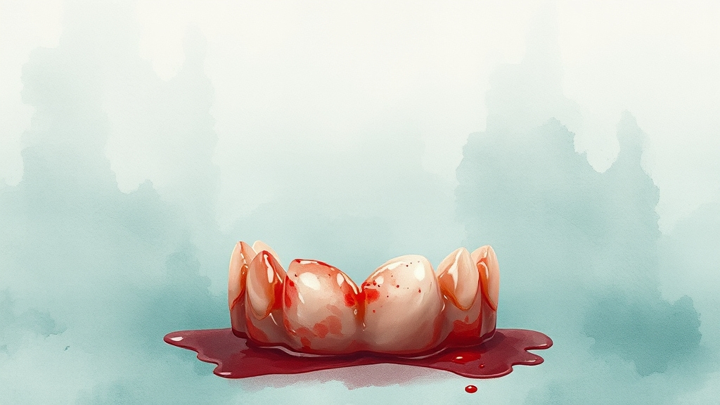 잇몸 약, 정말 효과 있을까요? (watercolor 스타일)