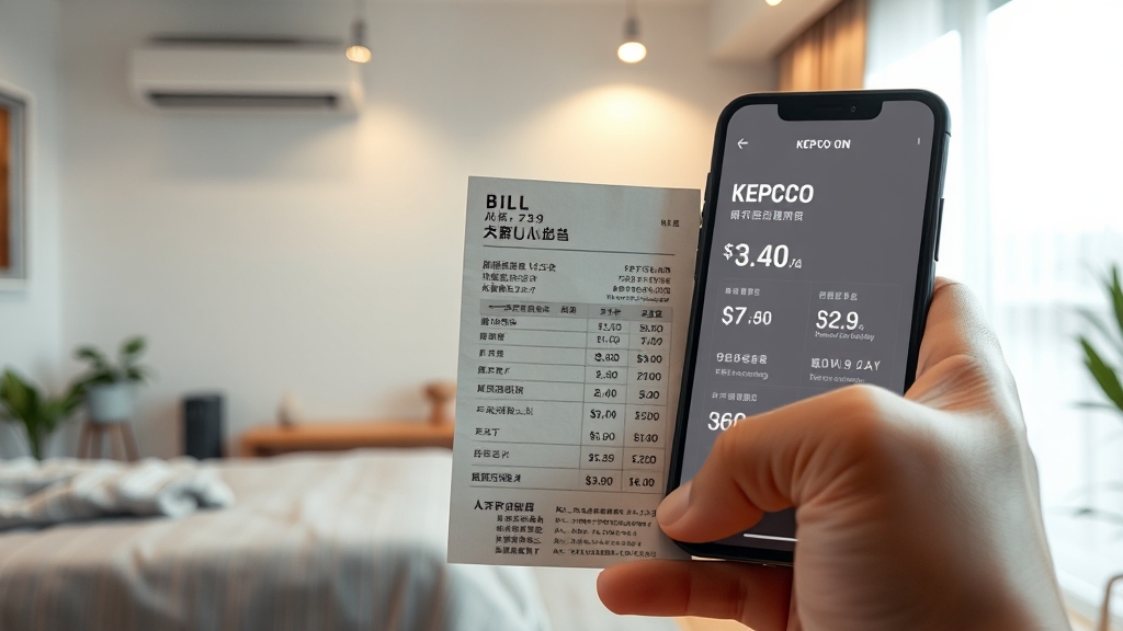 주거 형태별 전기세 조회법 (realistic 스타일)