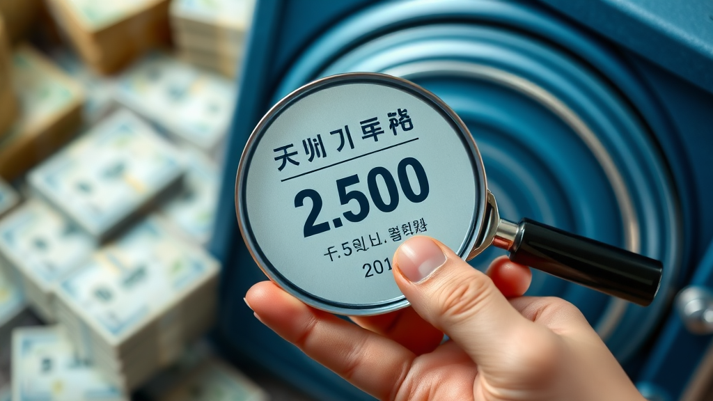 생계비통장 활용 시 유의사항 (realistic 스타일)