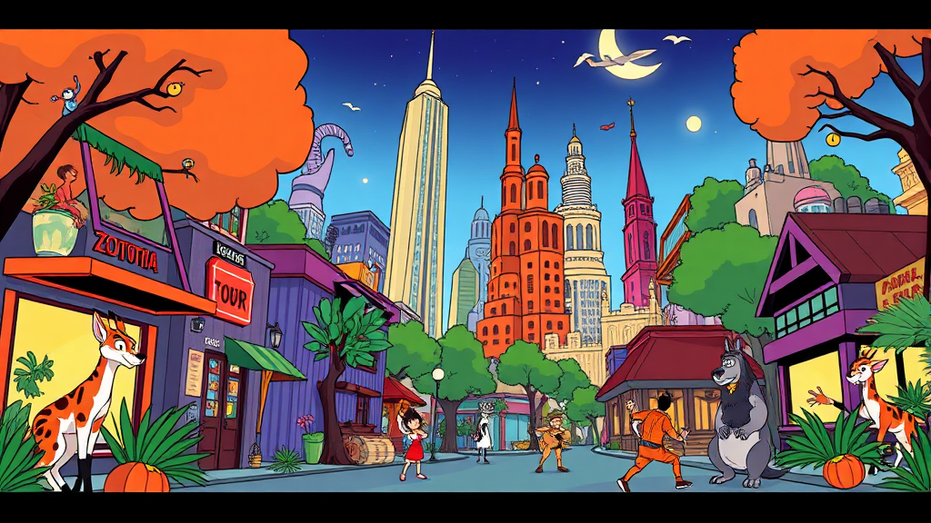 주토피아 2: 관람 포인트 (cartoon 스타일)