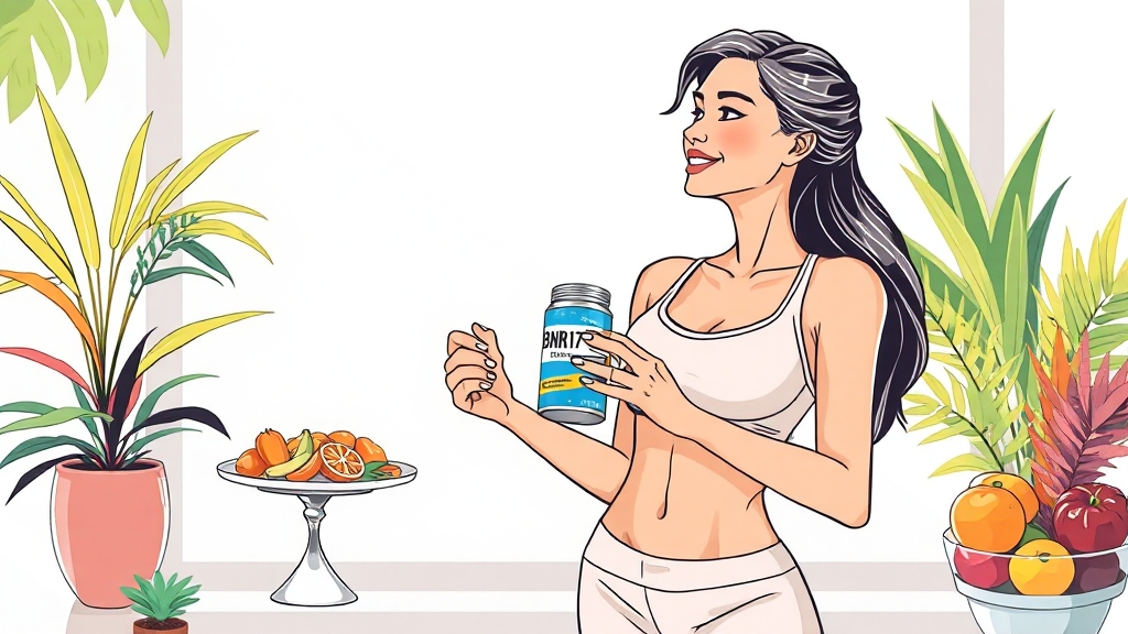 체지방 감소 프로바이오틱스란? (illustration 스타일)