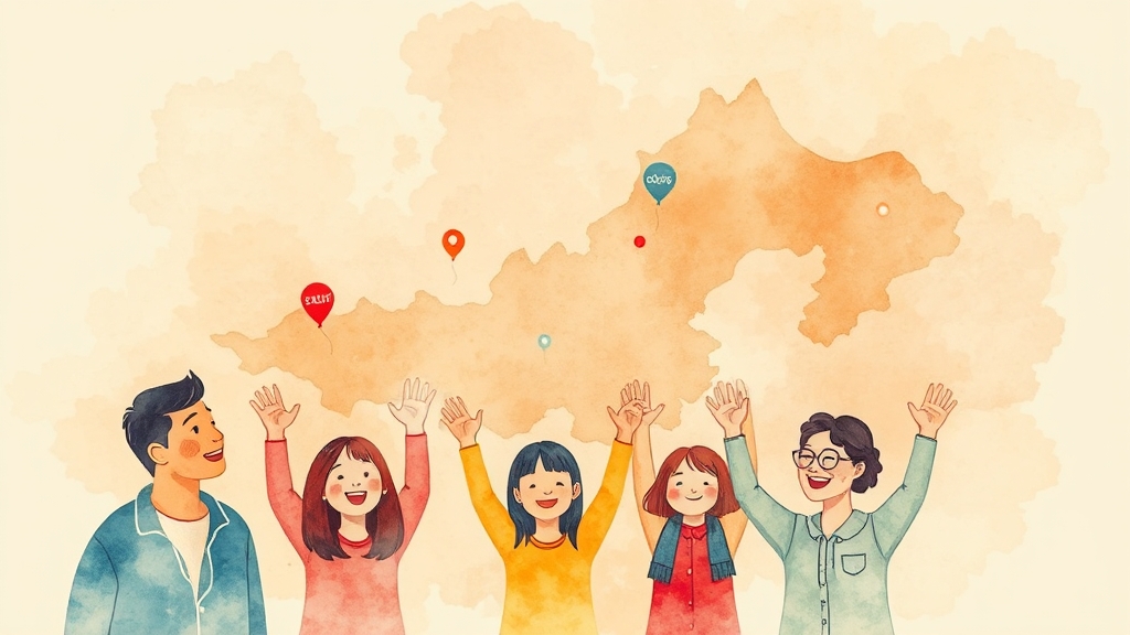 서울시민을 위한 맞춤형 지원 사업 안내 (watercolor 스타일)