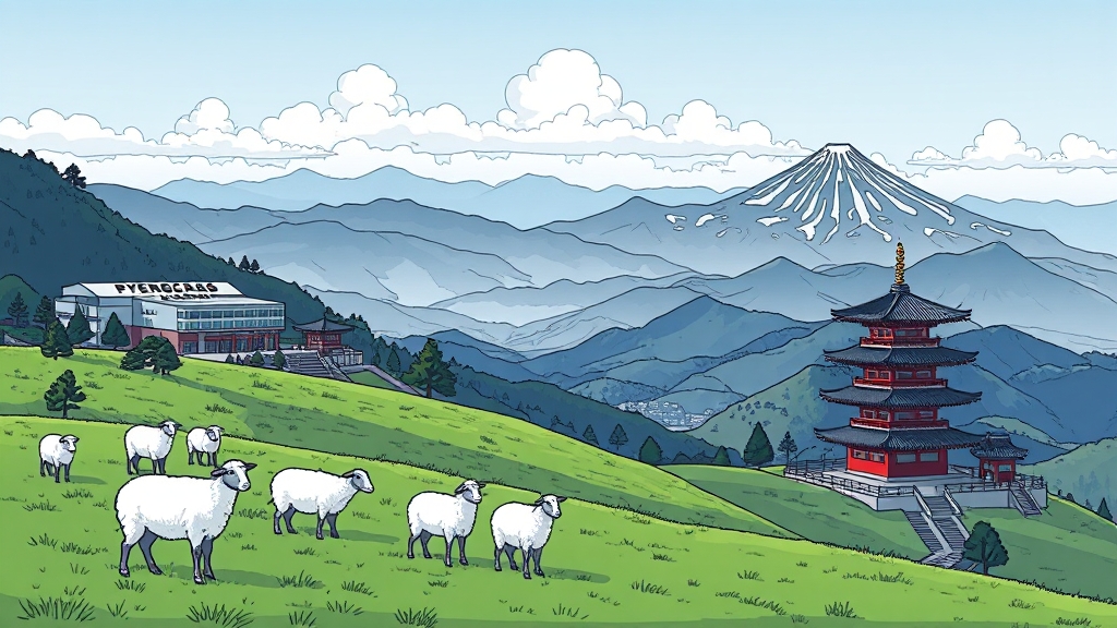 주변 관광 명소 (illustration 스타일)