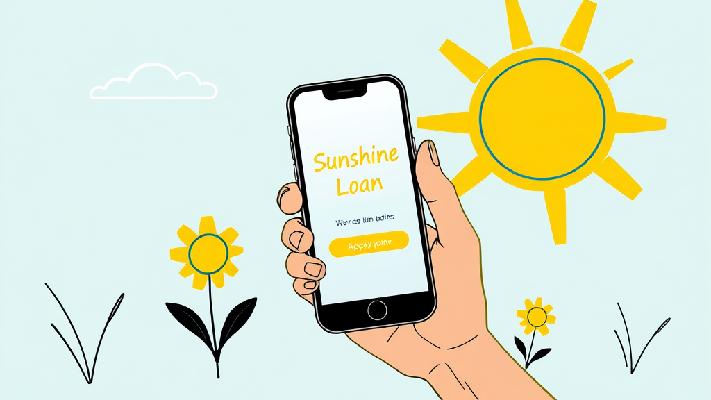 햇살론 신청 방법은? (illustration 스타일)