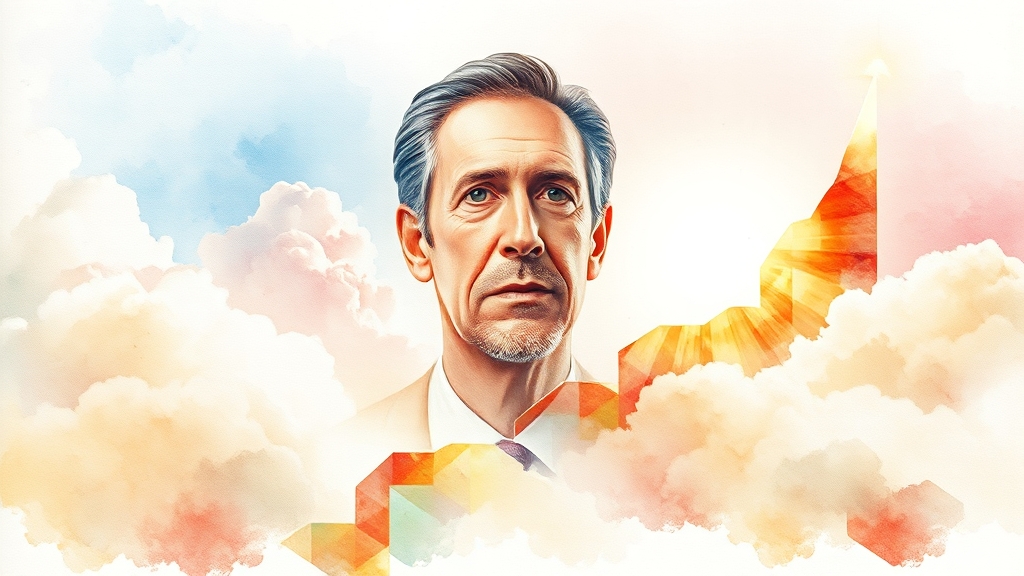 오라클 주가 폭등 배경 (watercolor 스타일)