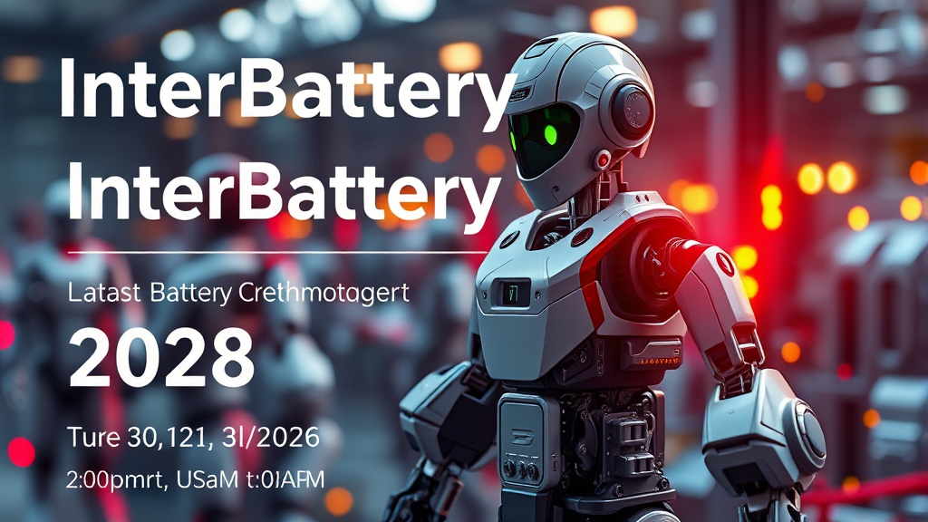 인터배터리 2026: 행사 관련 자주 묻는 질문 (FAQ) (realistic 스타일)