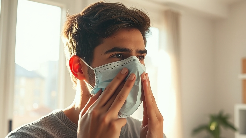 알레르기 비염 관리 및 예방 (realistic 스타일)