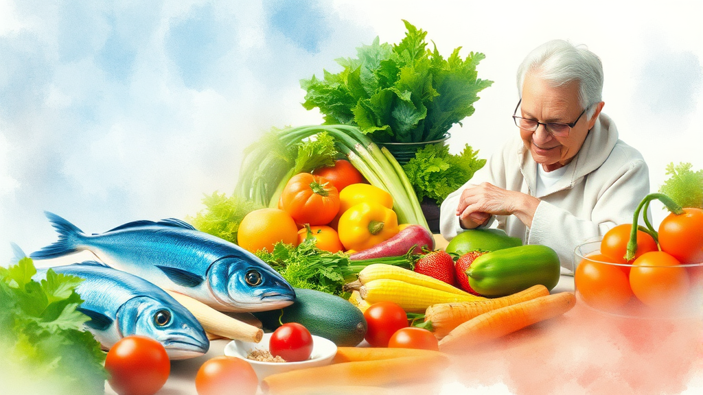 생활 습관 & 식습관 진단 (watercolor 스타일)