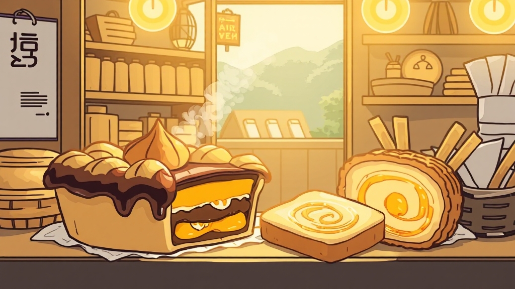 풍년제과: 원조 맛의 비밀 (illustration 스타일)