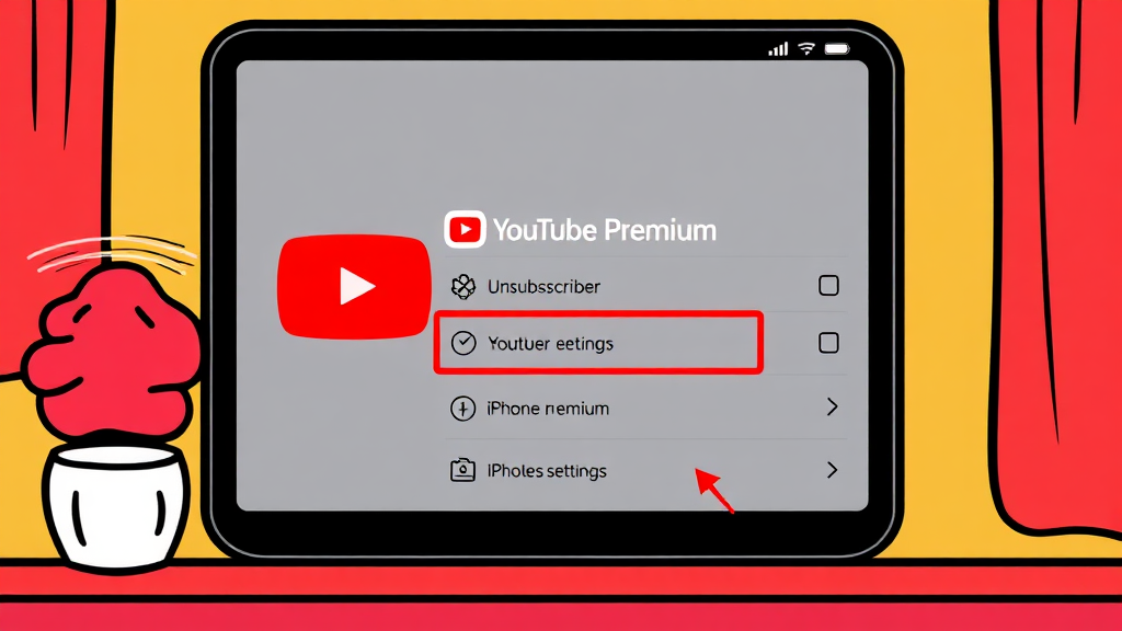 아이폰(iOS) 설정에서 해지 (cartoon 스타일)