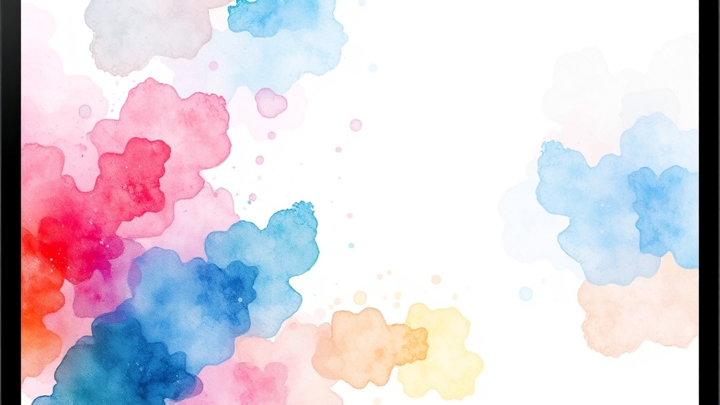 디스플레이와 S펜 활용 (watercolor 스타일)