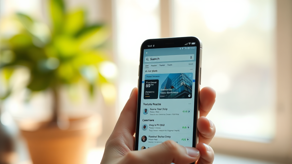 AI 검색 도입 후 검색 결과 변화 (realistic 스타일)