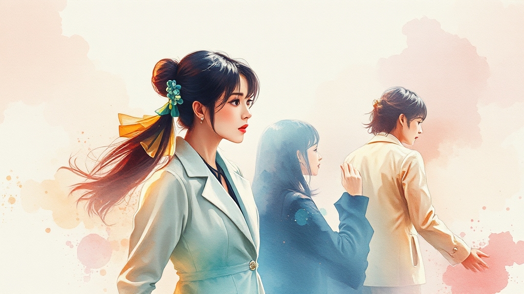 원작 웹툰과 드라마 차이점 비교 (watercolor 스타일)