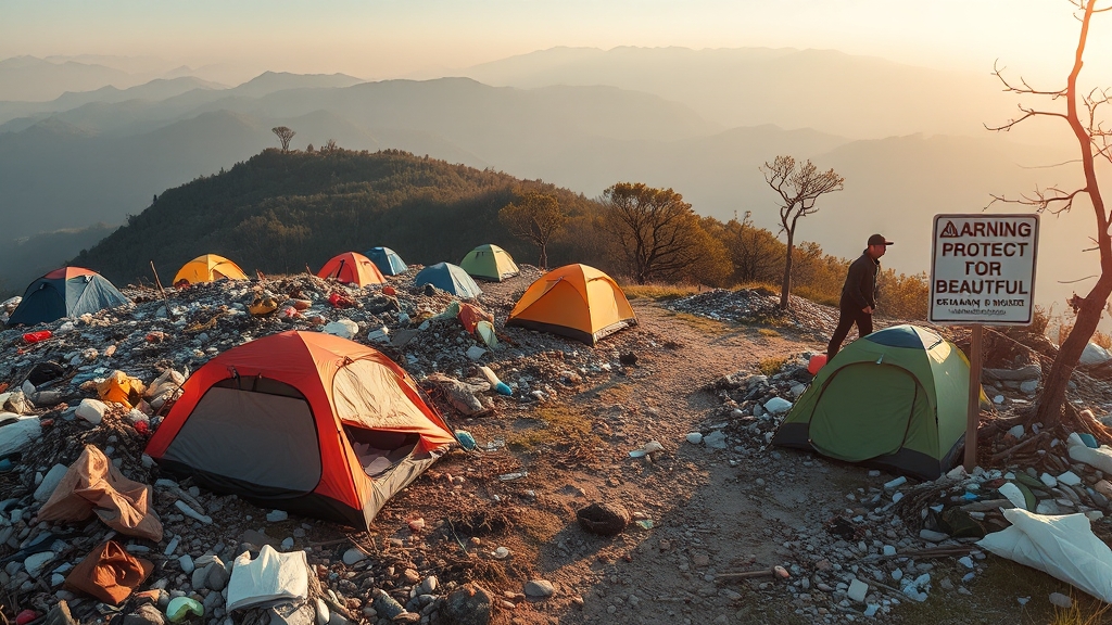 삼악산 캠핑, 뭐가 문제? (realistic 스타일)