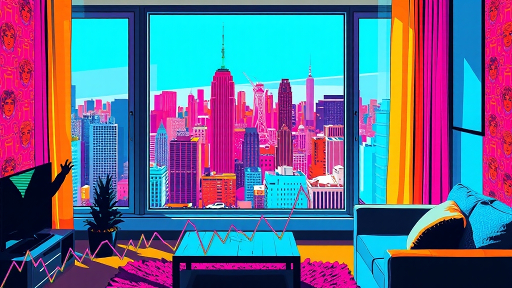 아파트 시세, 무엇이 영향을 줄까요? (popart 스타일)