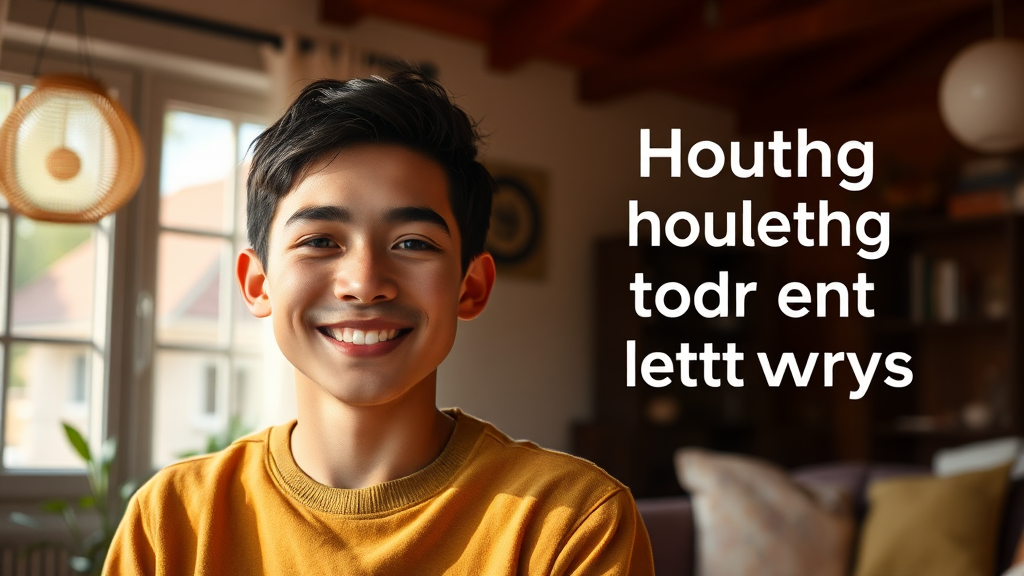 청년 주거급여, 따로 받기 (realistic 스타일)