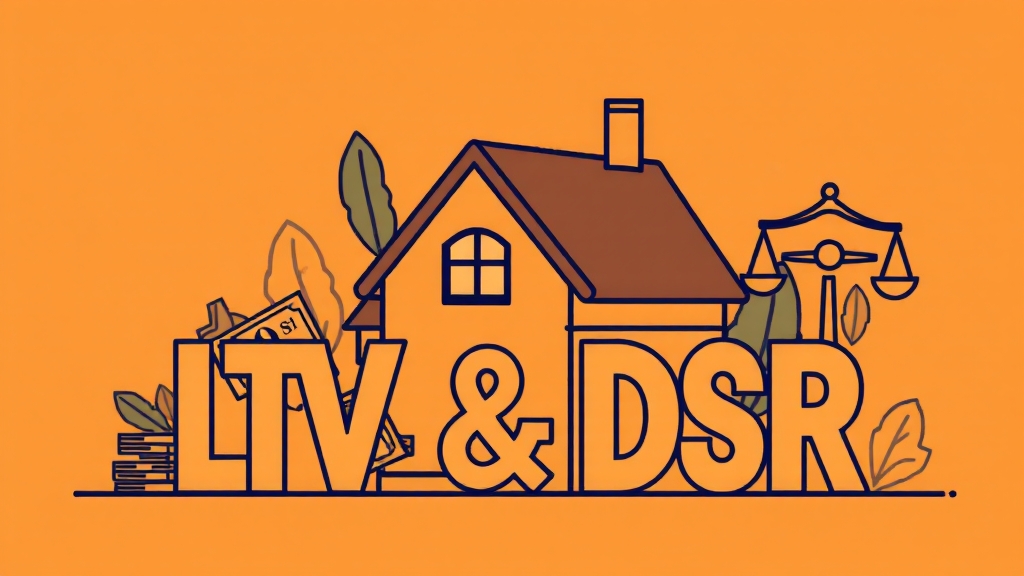 LTV와 DSR, 핵심은? (illustration 스타일)