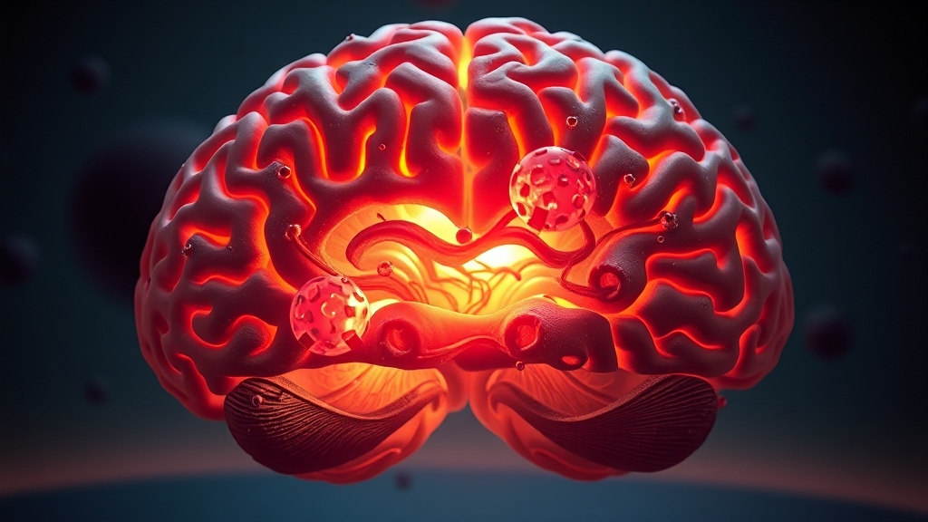 자가면역 뇌염 진단 및 치료 (realistic 스타일)