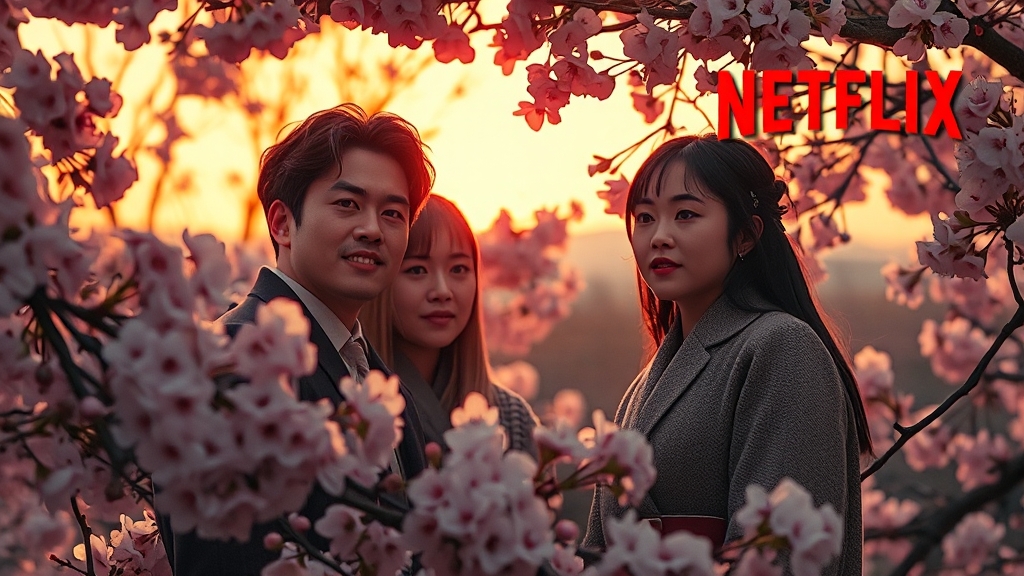 사계의 봄 OTT 시청 방법 안내 (realistic 스타일)