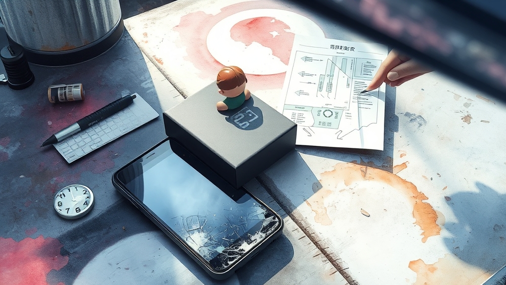 보험사 연락 & 보상 접수 절차 (watercolor 스타일)