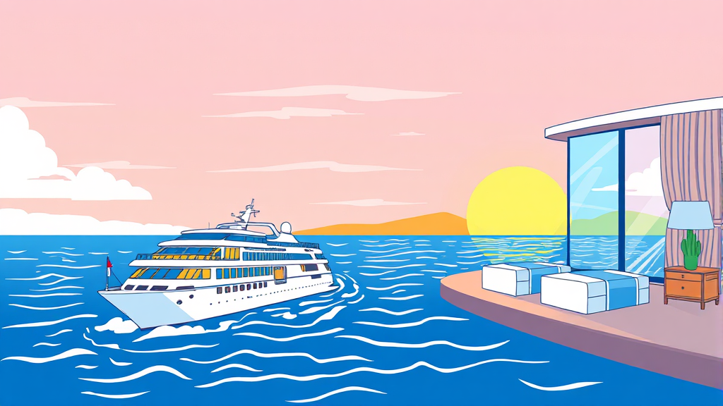 객실 정보: 썬 vs 비치 (illustration 스타일)