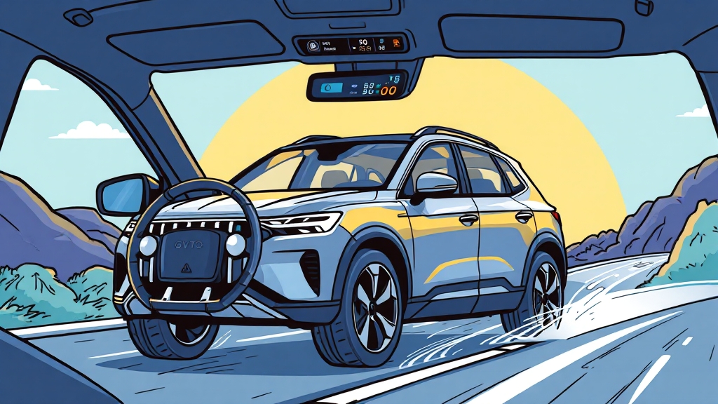 GV70 안전 기능, 얼마나 믿을 수 있나? (cartoon 스타일)