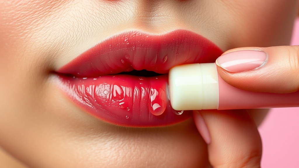 건강한 입술을 위한 생활 습관 (realistic 스타일)