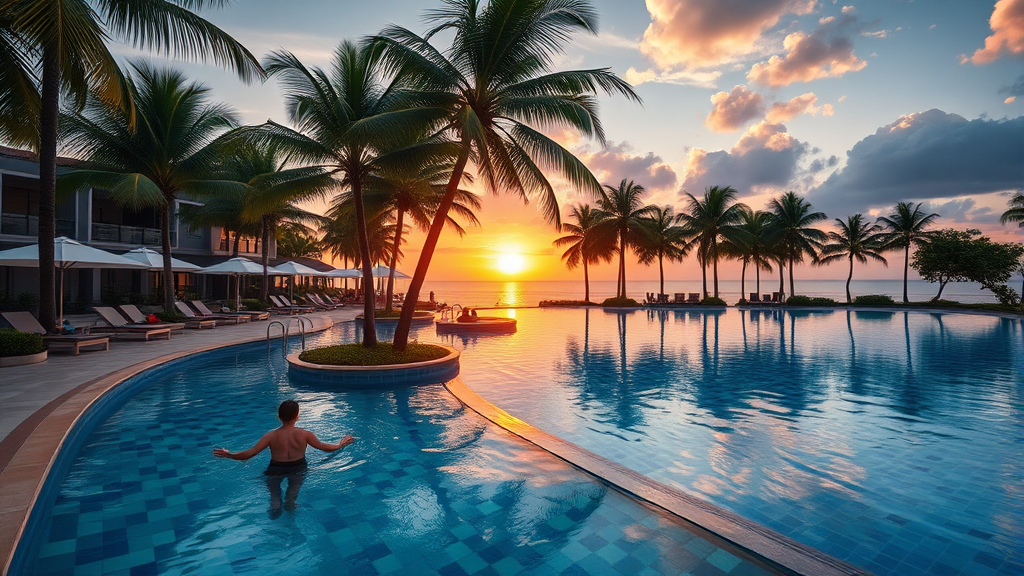 인기 수영장 종류별 비교 (realistic 스타일)