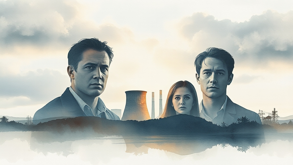 원자력 ETF 투자 시 리스크 요소 (watercolor 스타일)