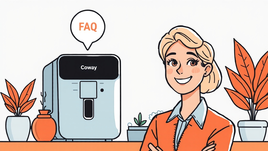 코웨이 고객센터 FAQ (illustration 스타일)