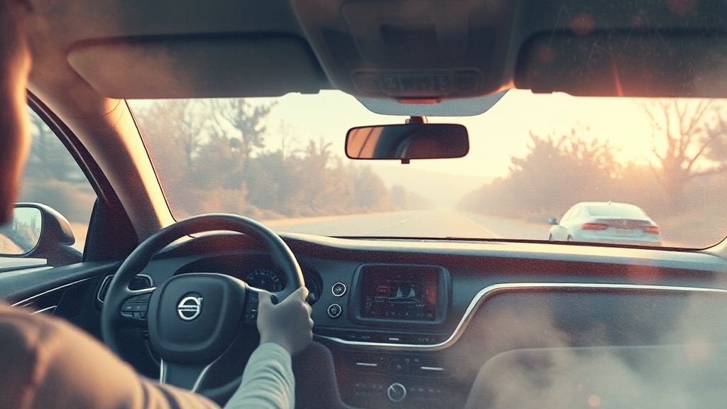 인공지능 자동차 안전성 (watercolor 스타일)