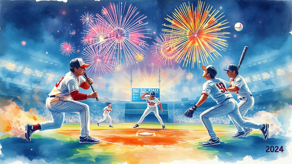 2024 KBO 올스타전, 최고의 추억을! (watercolor 스타일)