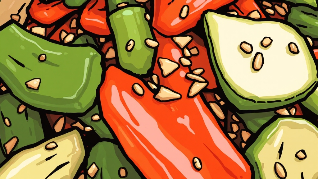 파김치 버무리기 노하우 (cartoon 스타일)