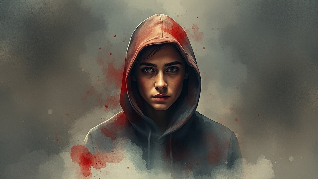 초기 증상과 자가 진단 (watercolor 스타일)