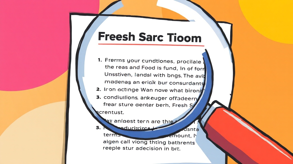 유의사항, 꼼꼼히 확인하세요 (cartoon 스타일)