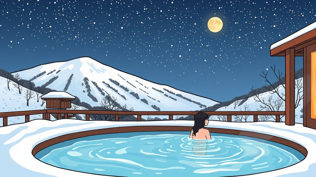 노천탕, 왜 특별할까? (cartoon 스타일)