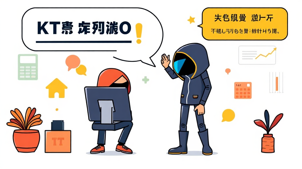 해킹 피해 보상 및 면제 (cartoon 스타일)