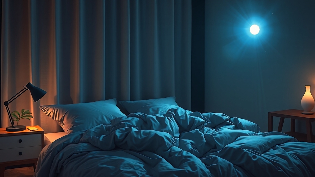 충분한 수면의 중요성 (realistic 스타일)