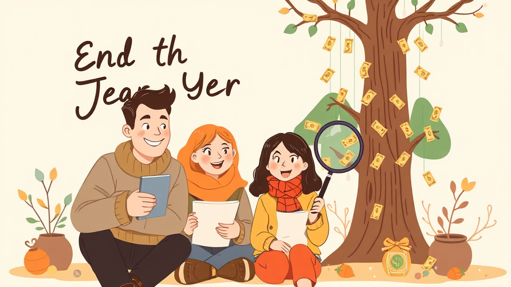 연말정산, 왜 중요할까요? (illustration 스타일)