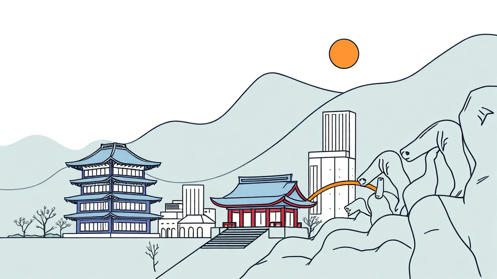 한국 경제 성장, KORU ETF와 EWY ETF로 기회를 잡는 법 (illustration 스타일)