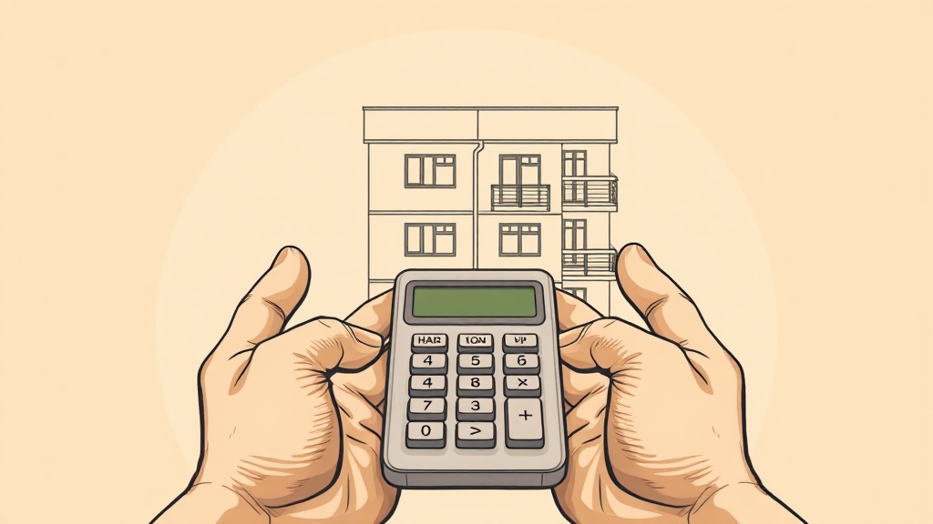 주택담보대출 계산기 활용법 (illustration 스타일)