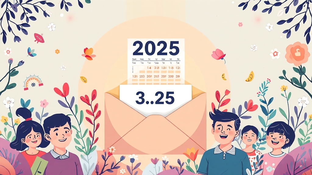 2025년, 언제 얼마나 받을까? (illustration 스타일)