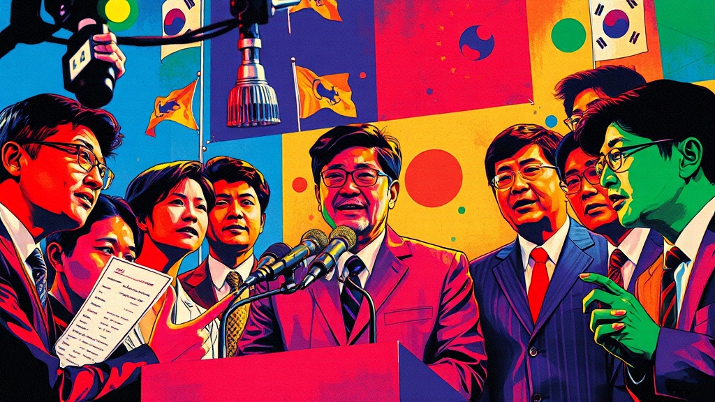 역대 대선 토론의 역사적 의미 (popart 스타일)